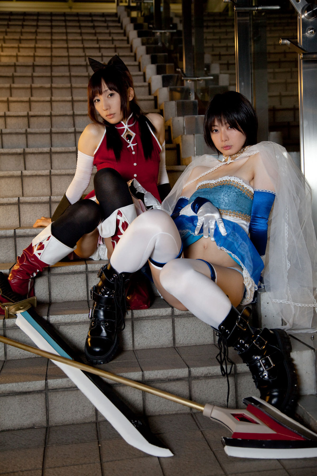 (C80) (コスプレ)   Sayaka and Kyoko  CosPlay制服诱惑套图